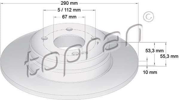 Brake Disc COATED 400 863