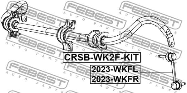 Link/Coupling Rod, stabiliser bar 2023-WKFR - image 2