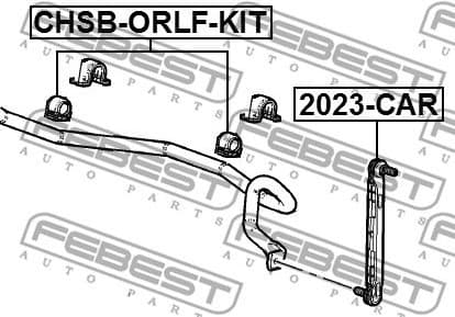 Repair Kit, stabiliser bush CHSB-ORLF-KIT - image 2