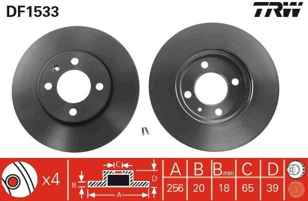 Brake Disc DF1533 - image 3