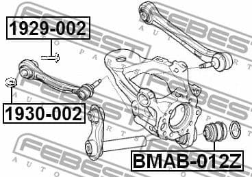 Mounting, control/trailing arm BMAB-012Z