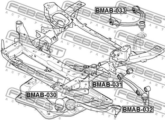 Mounting, control/trailing arm BMAB-030 - image 2