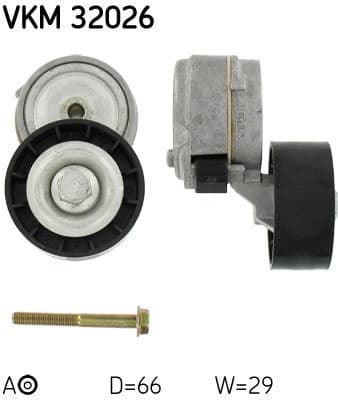 Belt Tensioner, V-ribbed belt VKM 32026 - image 2