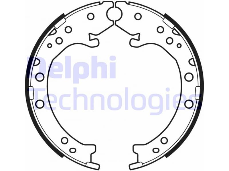 Brake Shoe Set, parking brake LS2034
