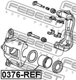 Piston, brake caliper 0376-REF - image 2