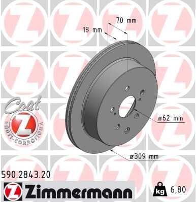 Brake Disc COAT Z 590.2843.20