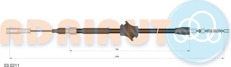 Cable handbrake 03.0211 - image 2