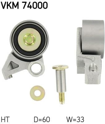 Tensioner Pulley, timing belt VKM 74000 - image 2
