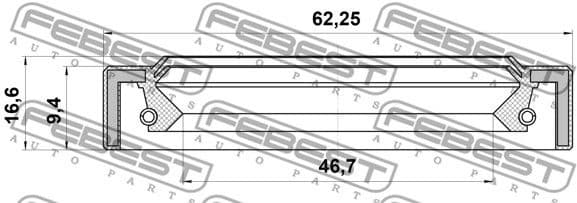 Shaft Seal, drive shaft 95IEY-48620917C - image 2