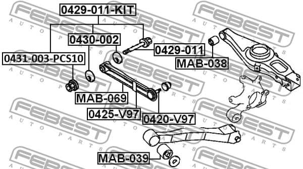 Camber Correction Screw Set 0429-011-KIT - image 2