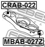 Mounting, control/trailing arm CRAB-022 - image 2