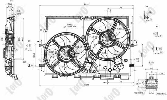 Fan, engine cooling LORO 016-014-0014 - image 7