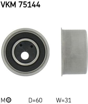 Tensioner Pulley, timing belt VKM 75144 - image 2