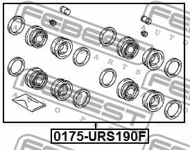 Repair Kit, brake caliper 0175-URS190F - image 2