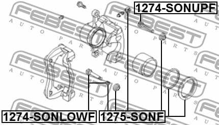 Repair Kit, brake caliper 1275-SONF - image 2