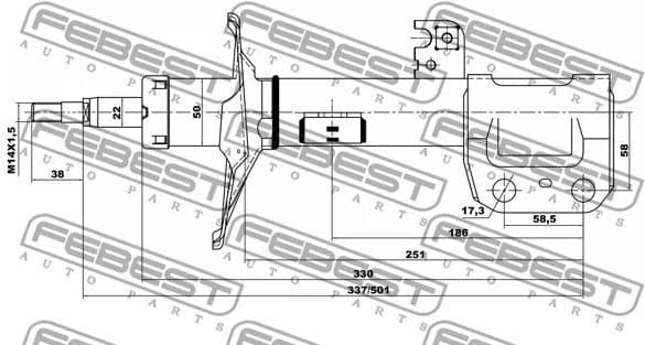 Shock Absorber 01665184FR