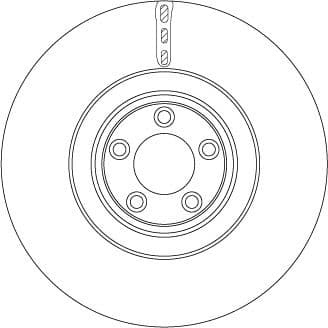 Brake Disc TRW SINGLE DF6651S - image 2