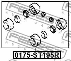 Repair Kit, wheel brake cylinder 0175-ST195R - image 2