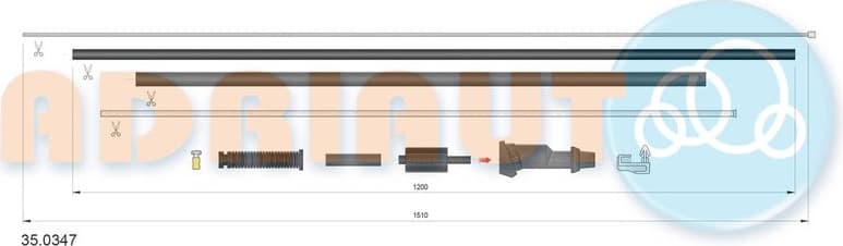Accelerator Cable 35.0347