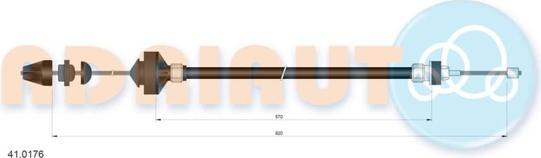 Cable Pull, clutch control 41.0176