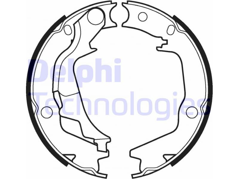 Brake Shoe Set, parking brake LS2042