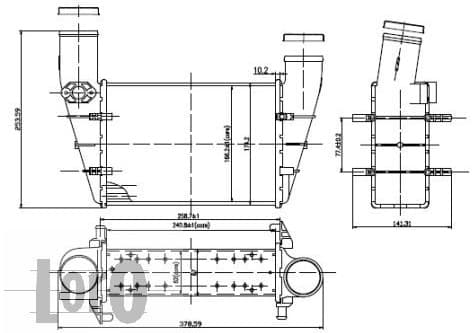 Charge Air Cooler LORO 003-018-0001 - image 3