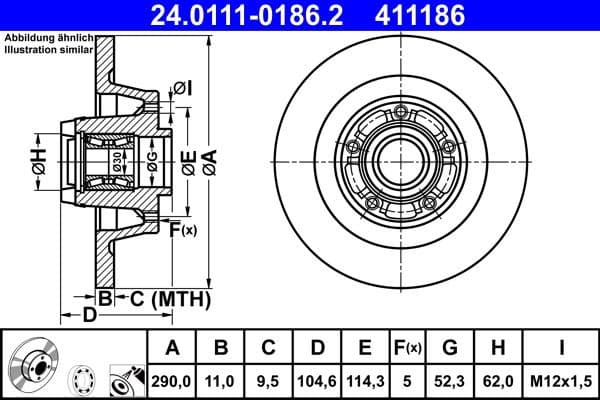 Brake Disc 24.0111-0186.2