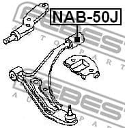 Mounting, control/trailing arm NAB-50J - image 2