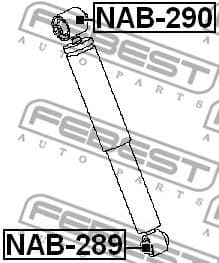 Bush, shock absorber NAB-290 - image 2