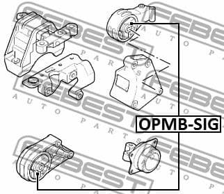 Mounting, engine OPMB-SIG - image 2
