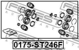 Repair Kit, brake caliper 0175-ST246F