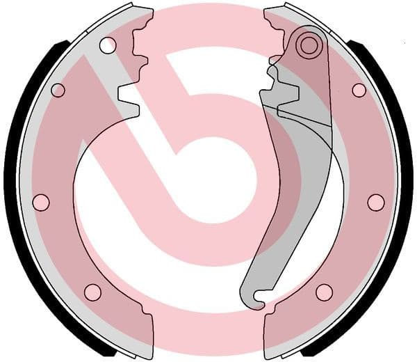 Brake Shoe Set, parking brake ESSENTIAL LINE S A6 509