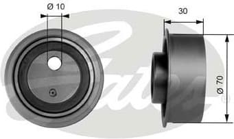 Tensioner Pulley, timing belt PowerGrip™ T41041
