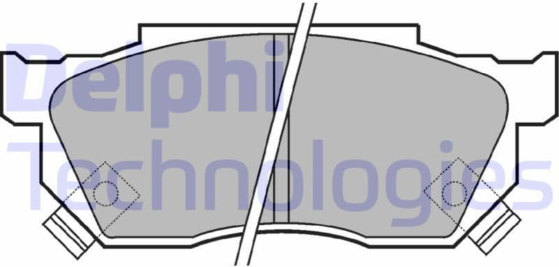 Brake Pad Set, disc brake LP445