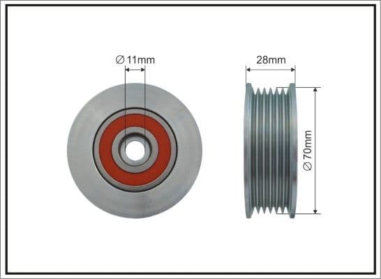 Tensioner Pulley, V-ribbed belt 500209
