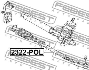 Inner Tie Rod 2322-POL - image 2
