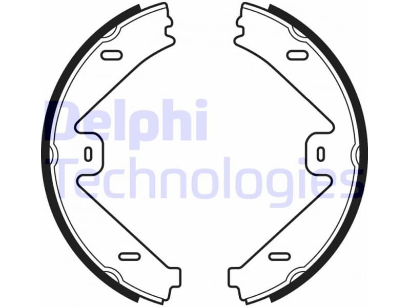 Brake Shoe Set, parking brake LS2036