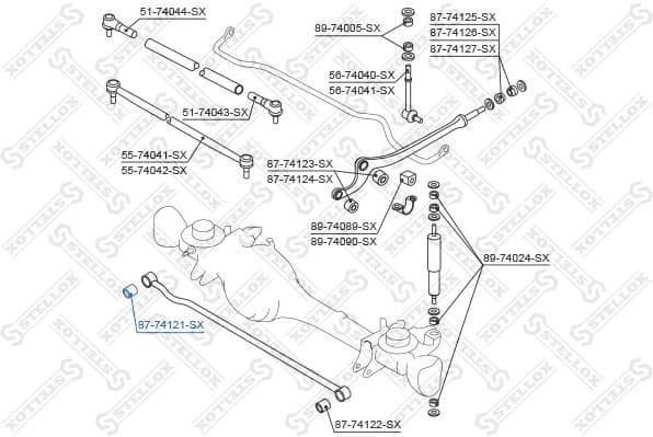 Mounting, control/trailing arm 87-74121-SX - image 2