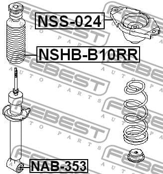 Bush, shock absorber NAB-353
