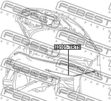 Bonnet Cable 23101-TRT5 - image 2