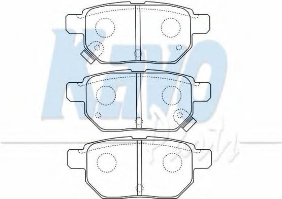 Brake pads rear 5SP1312.