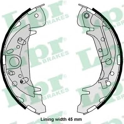 Brake shoes 88020