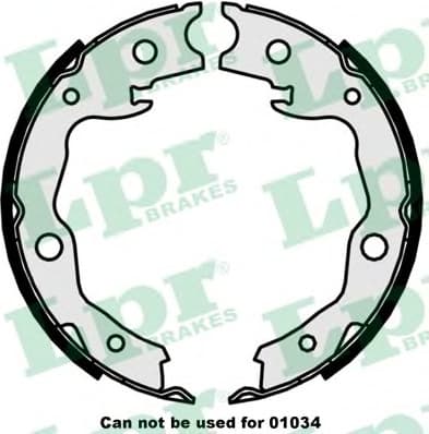 Brake shoes handbrake 81034