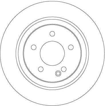 Brake Disc TRW SINGLE DF6788S - image 2