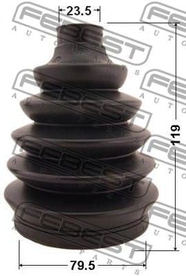 Bellow Kit, drive shaft 0217P-P12 - image 2