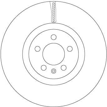 Brake Disc TRW SINGLE DF6983S - image 2