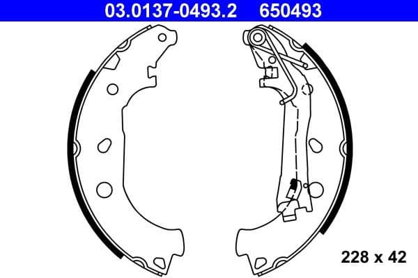 Brake Shoe Set 03.0137-0493.2