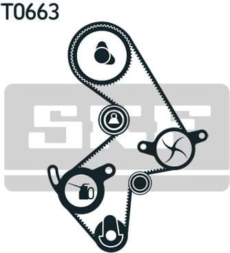 Water Pump & Timing Belt Kit VKMC 91003 - image 5