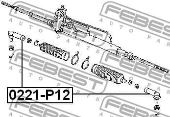 Tie Rod End 0221-P12 - image 2