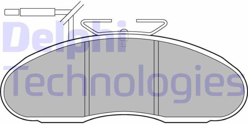 Brake Pad Set, disc brake LP1096